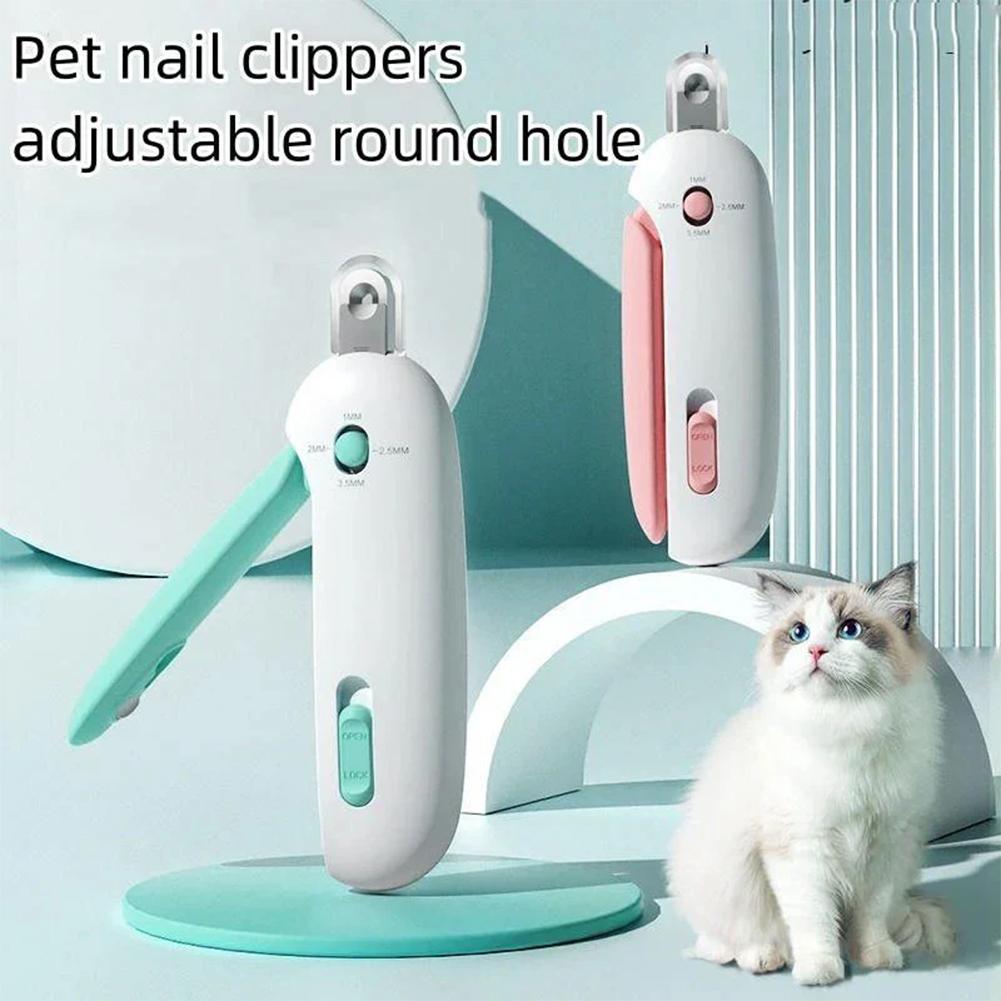 Adjustables Cat Nail Clippers With Safety Lock Comfortable Grip Handle Nail Clippers For Pet Nail Care