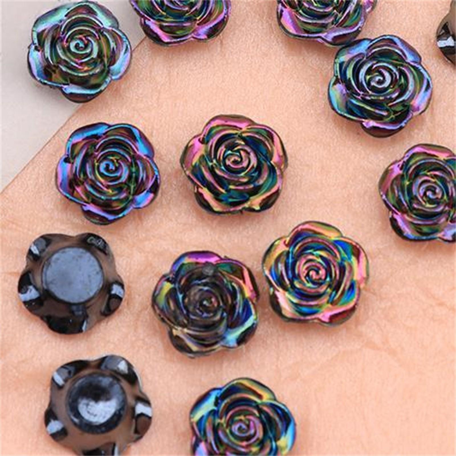 

20 шт. смоляных симпатичных хрустальных золотых розовых художественных аппликаций для ногтей с плоской задней поверхностью из стразов, сделай сам, свадебный скрапбукинг, декор, поделки SF559 One Size чёрный