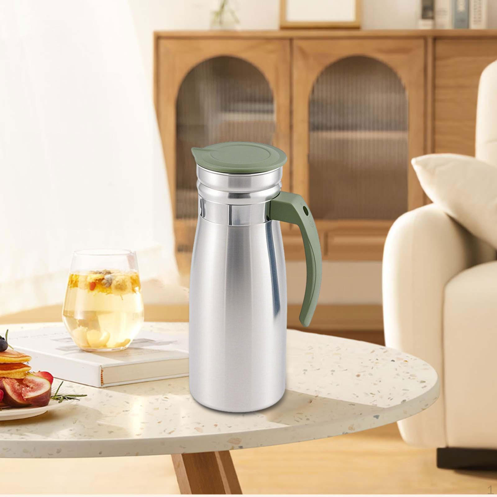 

Кувшин для холодной воды из нержавеющей стали 1,0 л 3,3x9 дюймов для пива, кофе, молока, большой емкости