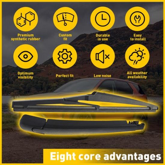 Rear Windshield Wiper Arm & Blade For Toyota Highlander 2008- 85241-42070 US