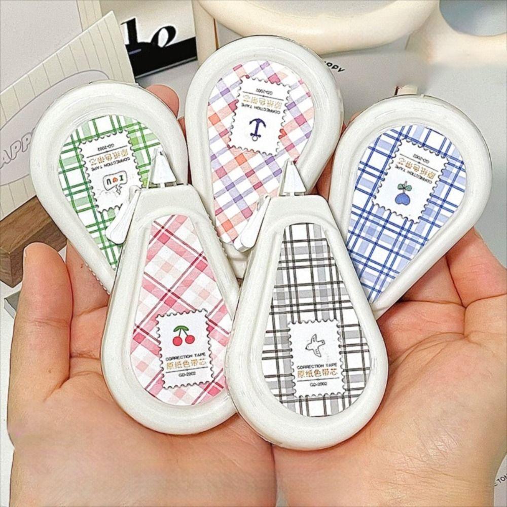 5pcs/Set Flip Design Coating Tape Smooth Student Alteration Tape Correction Band  School Supplies