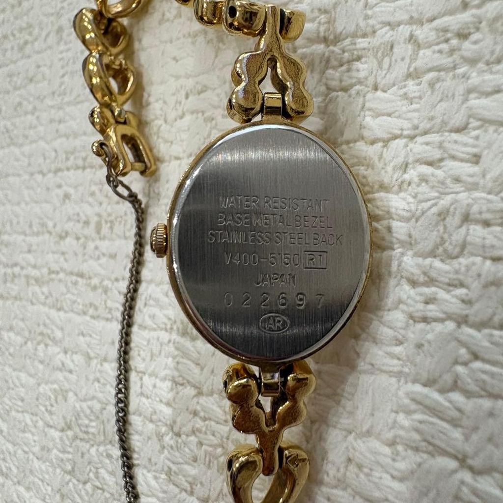Used ALBA V400-0520 Jewelry Watch Gold Color