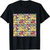 Cool Graffiti Abstract Repeating Pattern with Pop Art Style T-Shirt