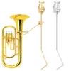 Tubas Marching Clamp-on Lyre Metal Plating Sheet Music Clip Tuba Marching Score Clip Musical Instrument Accssories