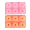 Silicone Donut Mold 6 Cavity Chocolate Mold Pastry Bread Cake Mould Non-Stick Dessert Mold Diy Baking Tray Doughnut Making Tool