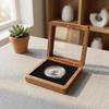 Antique Coin Storage Holder Durable Black White Dustproof Case for Commemorative Silver Coin Badge Collection Use