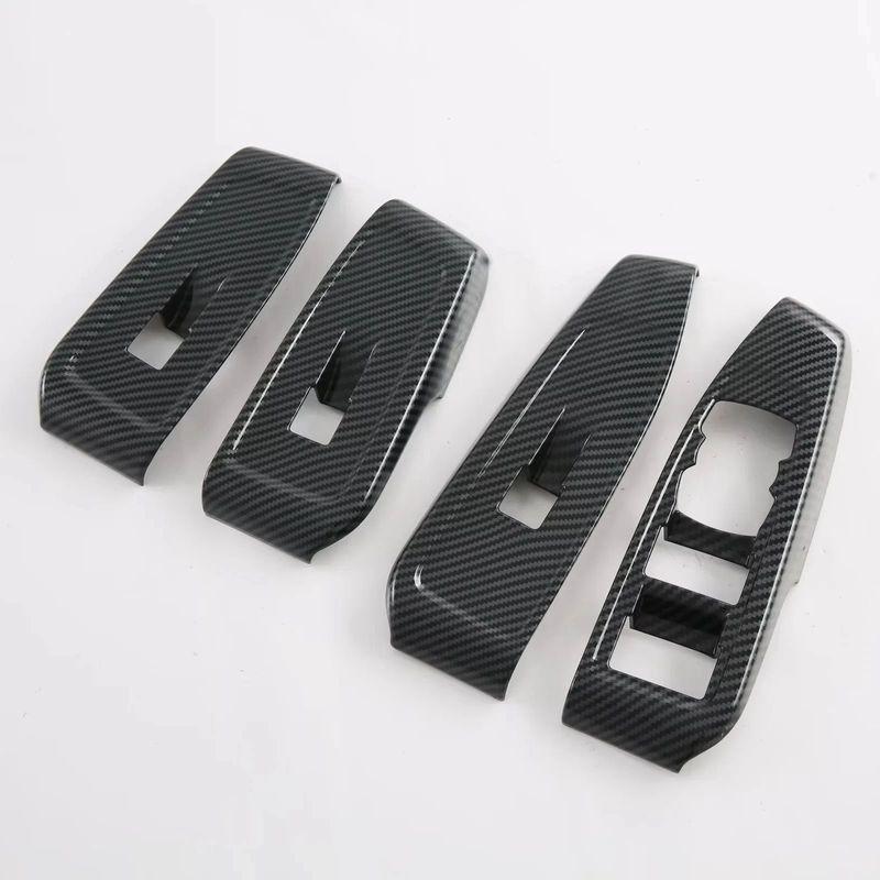 Pentru Ford RANGER T9 2024 Panou Interior ABS Carbon Mânere Uși Butoane Geamuri Decorative Accesorii Stilism Auto