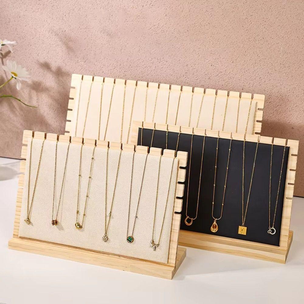 Necklace Holder Pendant Necklace Bracelet Solid Wooden Jewelry Organizers  Shop Decor