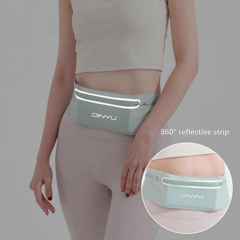 Running Belt Fanny Pack Quick Release Adjustable Strap Lightweight Waist Bag Green