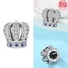 Charm Bead Charms Copper Authentic Blue Zircon Crown Pendant Pink Heart Bead Charms Compatible With Bracelets Jewellery Making Women Diy Gift Accessor