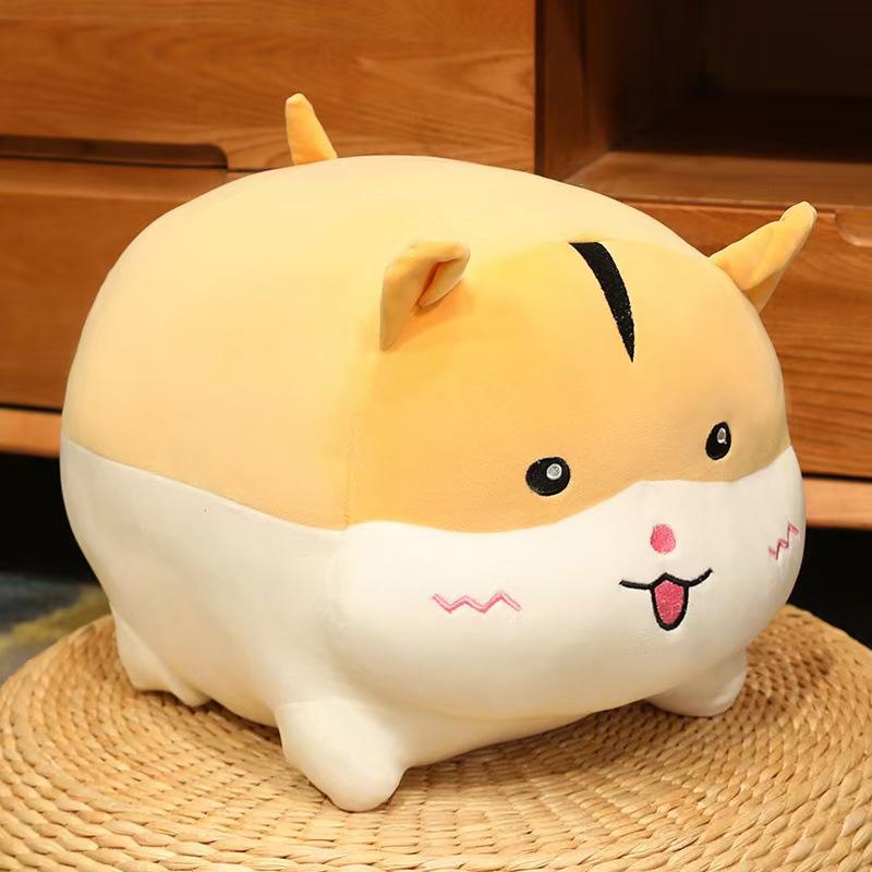 

Мягкая милая кукла-хомяк, плюшевая игрушка, спящая кукла, накидка на кровать, подушка, кукла-девочка, кукла 40cm жёлтый