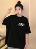 2025 Summer Women's Loose Fit Pure Cotton Oversized Short Sleeve T-shirt for Teens
