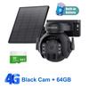 SHIWOJIA 3K 5MP 4G SIM Panel Security PTZ Night Vision PIR Human Detection Surveillance Solar Battery Camera