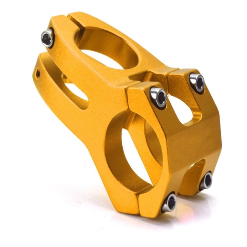 

High Strength Short Handlebar Stem Aluminum Alloy Road Bike Stem Light weight Bike Handlebar Stem for Most Bike золотой