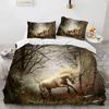 Dream Starlight Unicorns Bed Cover Set Bedclothes Soft Duvet Cover Sets Children Kids,twin Ful Bedrom Set Home Textile Comfortable Quilt Cover Set