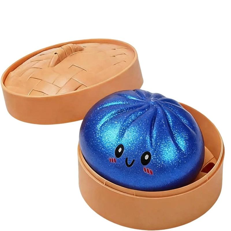 Glitter Dumpling Glitter Dumpling Squishy With Box Dumplings Sensory Squeeze Toy For Stress Relief