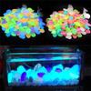 10/100pcs/lot Luminous Pebbles Rocks Garden Ornaments Stone Glow In The Dark Garden For Walkways Fish Tank Decorations