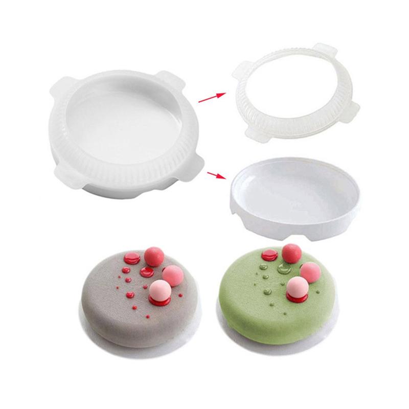 1set Round Eclipse Silicone Cake Mold For Mousses Ice Cream Chiffon Cakes Baking Pan Decorating Accessories Bakeware Tools