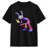 Novelty Amazing Circus Jax TADC Rabbit T-Shirt Men Round Collar Pure T Shirts  Short Sleeve Tees Big Size Clothes