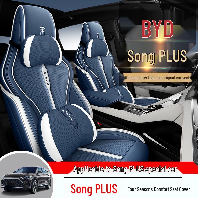 CKX Sporty Leather Seat Cover for BYD Song PLUS - All-Season Cushion Pad