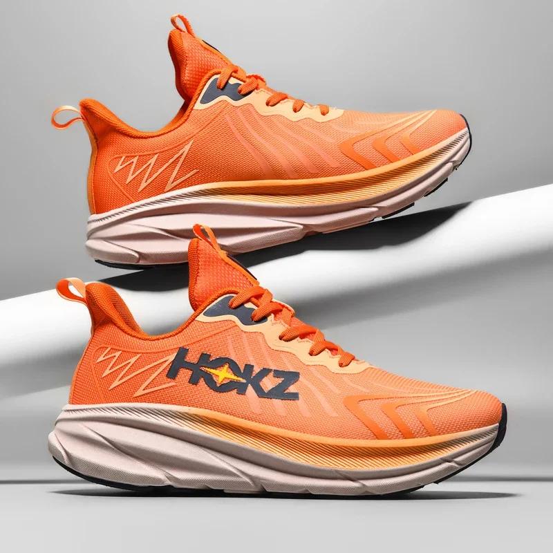

Men Mesh Running Shoes Luxury shoes Cushioning Off-road Shoes Breathable Sneakers Trainer Race Outdoor Couple Non-Slip Fashion 36 помаранчевий