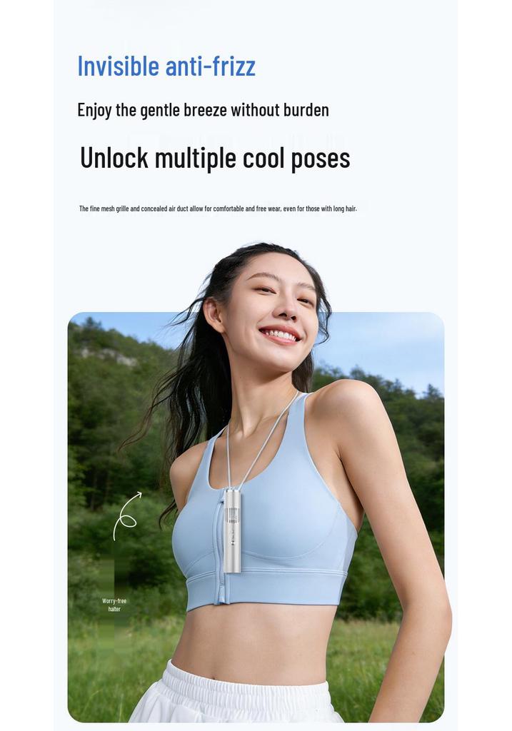 Portable Multi-Functional Mini Lipstick Fan with 199-Speed Turbo and Stepless Speed Control