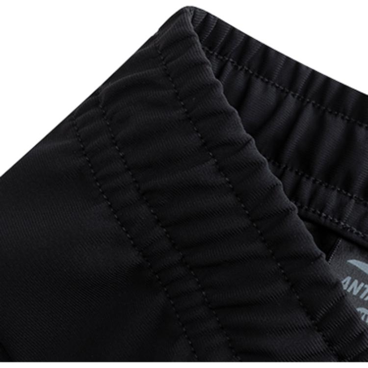 Anta Comfortable Versatile Slim Fit Knitted Sports Pants Men Bottoms Basic-Black 152517307S-3