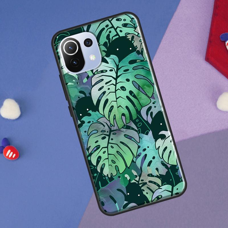 Tropical Monstera Leaves Cover For Xiaomi 14 13 Ultra 11T 12T 13T 14T Pro POCO X7 Pro X3 X5 F3 F5 F6 M6 X6 Pro Case