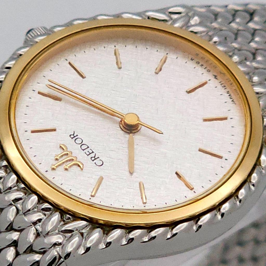 Used Good condition SEIKO Credor 1271-0060 QZ operation item 18KT bezel