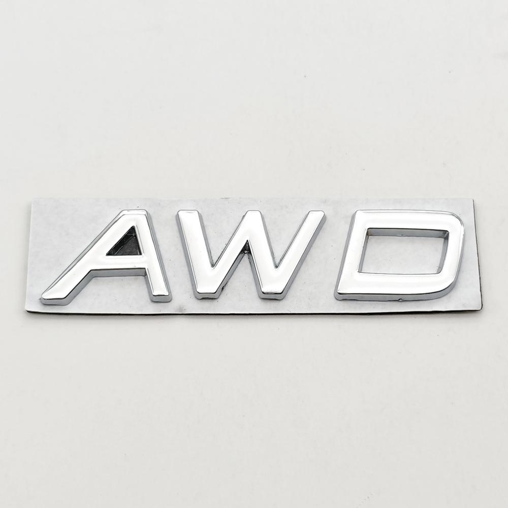 3D Metalen Badge Auto Achterklep Logo T5 T6 AWD Embleem voor Volvo S40 S60 S90 XC40 XC60 XC90 V50 V70 T5 T6 AWD Sticker Accessoires