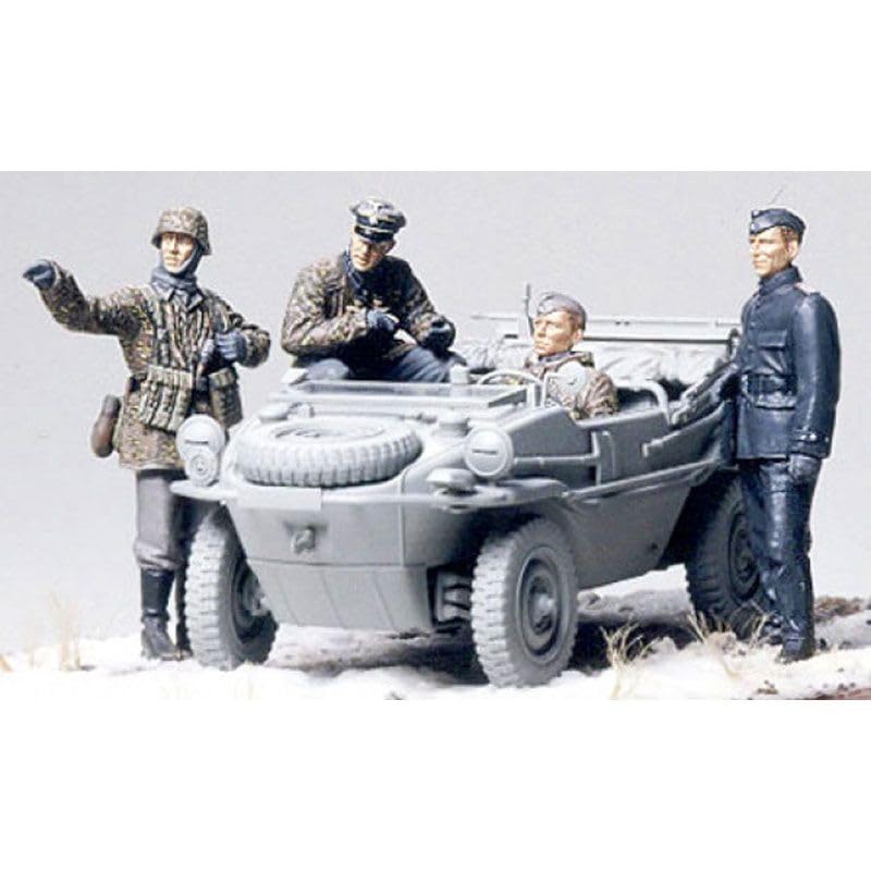 Tamiya 1/35 Militær Miniatyrserie Nr. 253 Tysk Hær Panserenhet Frontlinje Rekognoseringsteam Plastmodell 35253