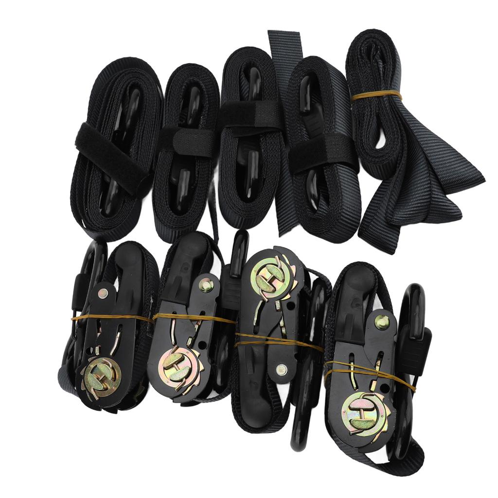 Ratchet Tie Down Straps with Padded Handle Soft Loop Heavy Duty Ratchet Straps for Moving Securing Cargo 2cm, 2.4m