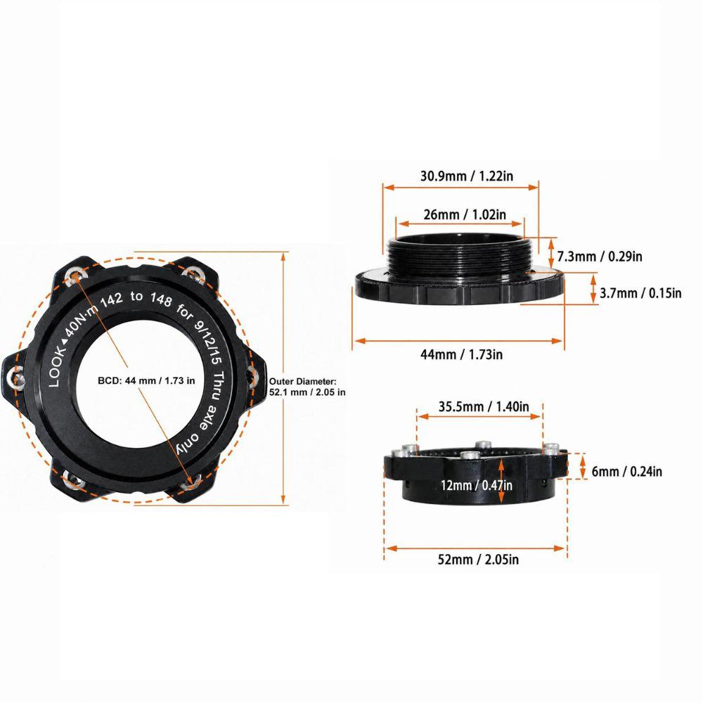 142 Mm To 148 X 12 Mm Bicycle Hub Adapter Center Lock Adapter  Bike Upgrade