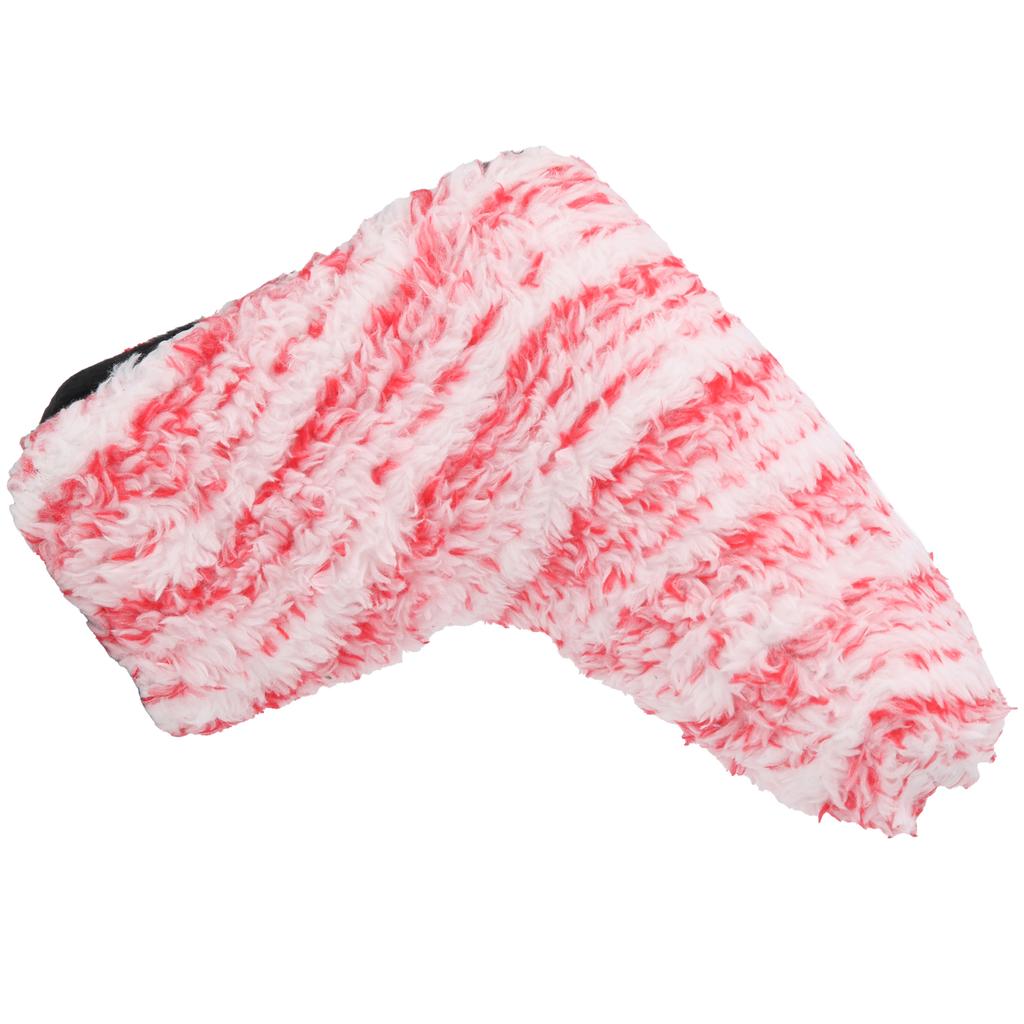 L shaped Golf Putter Head Cover Soft Plush Durable Club Headcover Protector Accessory(White Pink )