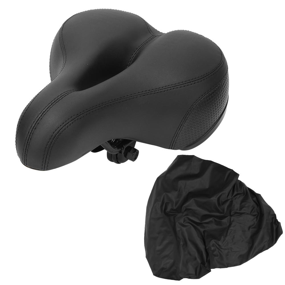 Soft Bike Seat Cushion Waterproof Comfortable Bicycle Saddle Replacement with Rain Cover