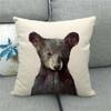 Cute Tiger Wild Animal Fierce Beast Digital Printing Short Plush Pillow Covers For Car Sofa Office Cushion Cover Home Goods