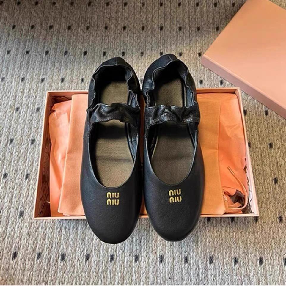 French Flat-soled Ballet Shoes Women's Spring New Versatile Comfortable Shallow Mouth Round Head Mary Jane Single Shoes