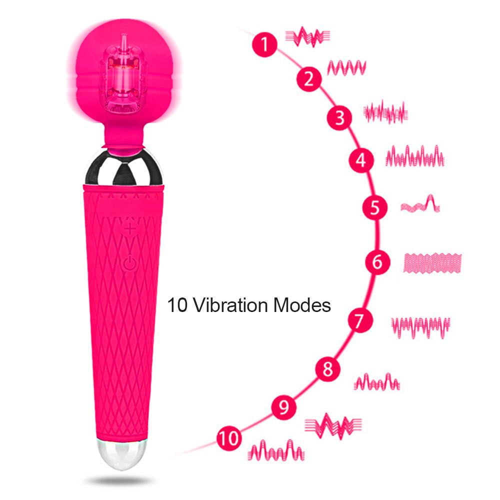 POMFW Výkonný AV vibrátor pro ženy Magic Vagina Wand Clit Stimulator G Bodová masáž Dámská masturbátor Sexuální hračka pro dospělé pro ženy