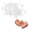 2 Pcs Silicone Heel Cushions For Dry Cracked Heels - Foot Care Heel Protectors For Men And Women