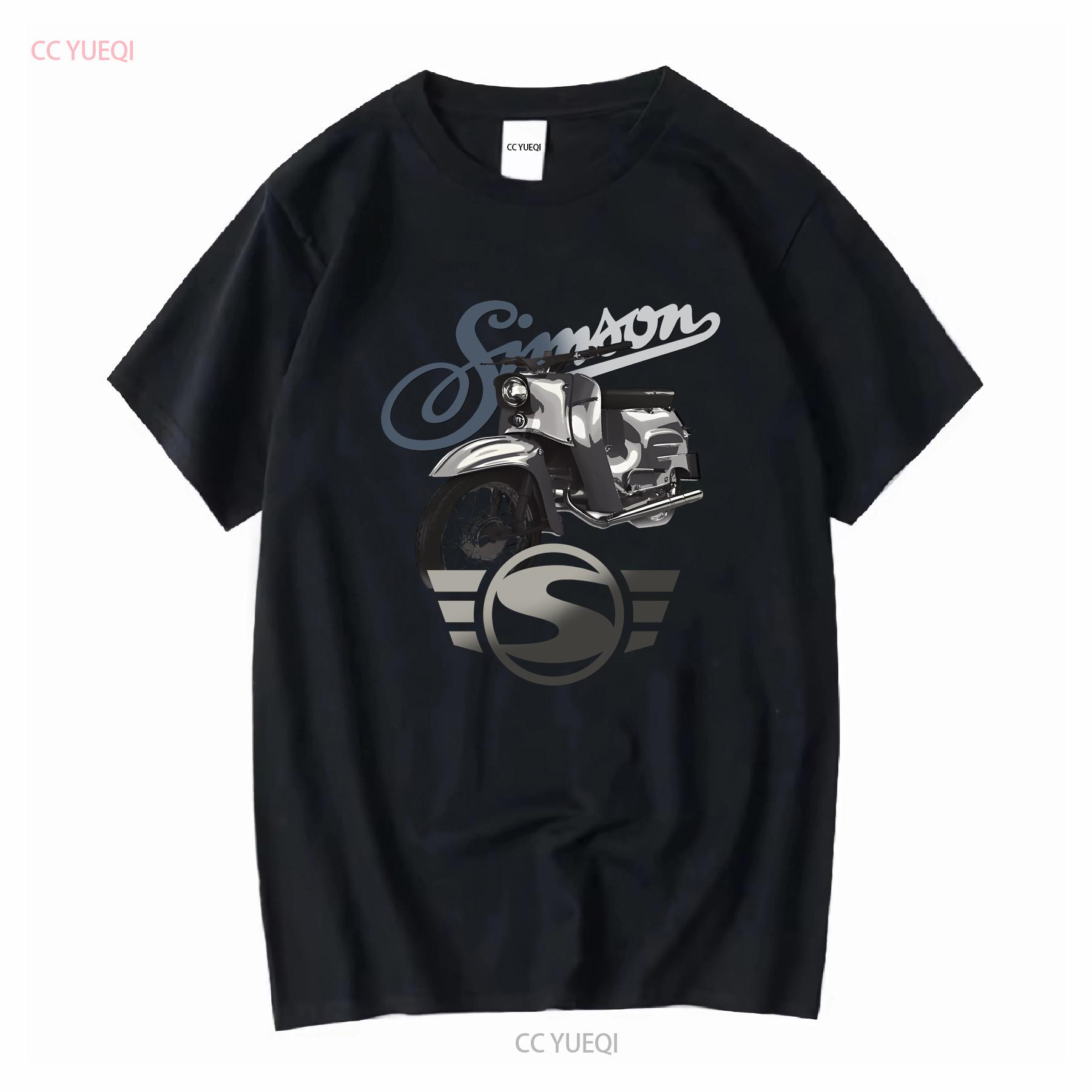 

T Shirt Simson DDR Schwalbe moped IFA Motorcycle S 4XL long or short sleeves vintage Washed Top For Everyday Wear homme Soft 4XL