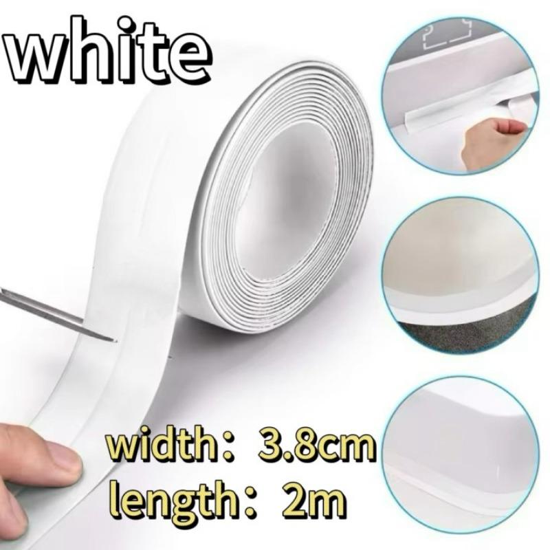 Bathroom Waterproof Wall Stickers Sealing Strip Tape Kitchen White Caulk Strip Tape PVC Self Adhesive Sink Mold Proof Seal Tape