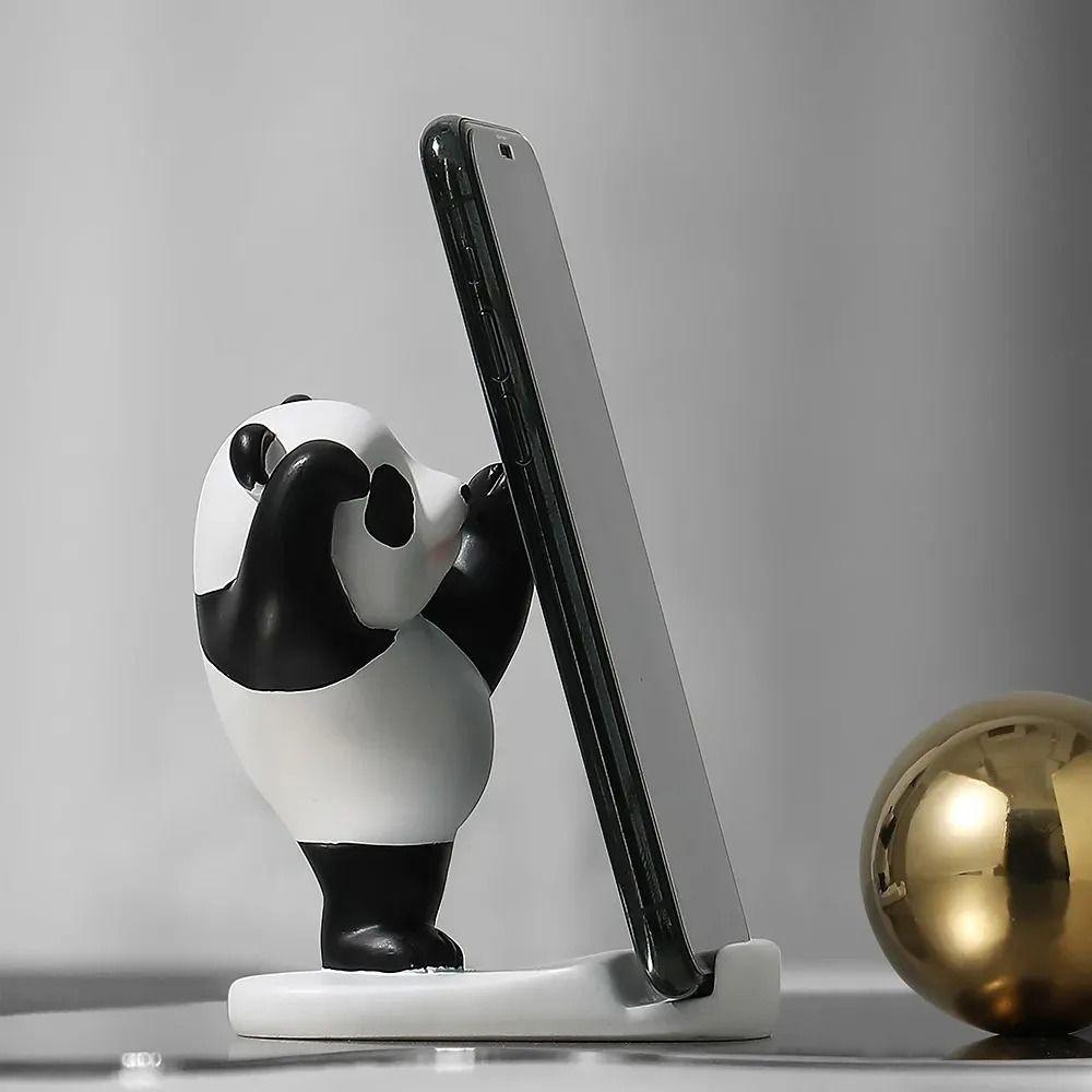 Bracket Stands Panda Mobile Phone Holder Plastic Mobile Phone Bracket  Office Decor