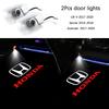 Honda Car Door Welcome Lights Projector Lamps Accessories For Civic FIT Accord Prelude CRV 5th City CRZ CRX Jazz HRV Pilot Vezel aja256