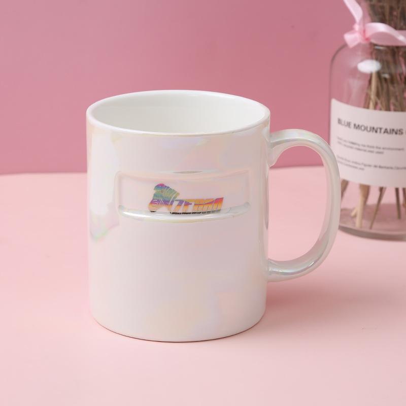Light Luxury Creative Pearl Glaze Pearly Ceramic Cup Wedding Souvenir Gift Women's Mug Milk Coffee Cup