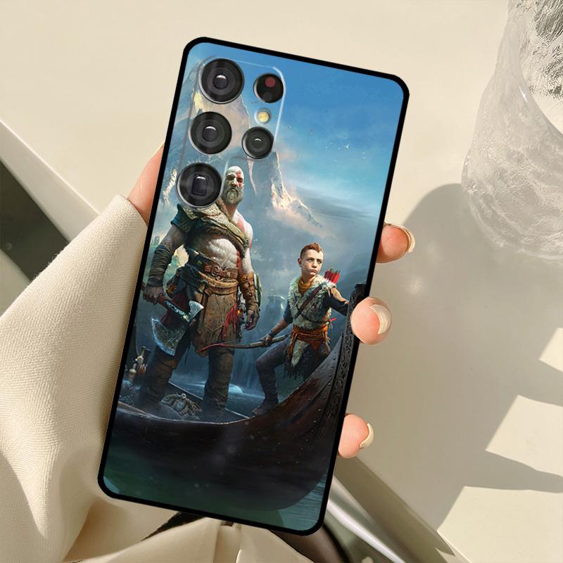 

Kratos God of War For Samsung Galaxy S23 S21 S22 Ultra Note 20 S8 S9 S10 Plus Note 10 Plus S20 FE Phone Cover Galaxy S9 Plus