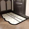 French Style Washable Leather Doormat - Dirt-Resistant, Fragrant, Anti-Slip, Easy-Care Entryway Mat