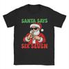 Men Women Graphic Printing Santa 67 Christmas 6 7 Meme Gen Alpha Meme Six Seven  T Shirt Tee 100% Cotton  T-shirts Clothing