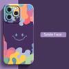 Luxury Ice Cream Smile Face Case For iPhone 17 16 15 14 13 12 11 Pro Max 16 Plus 17 Air 16E Shockproof Candy Soft Silicone Cover