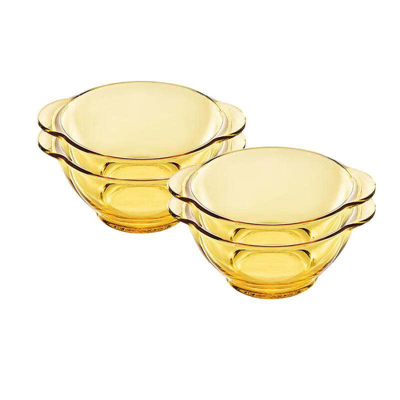 Pyrex Amber Glass Dinnerware Set