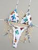 2024 European & American Lace-Up Halter Triangle Bikini – Sexy Beach Swimwear
